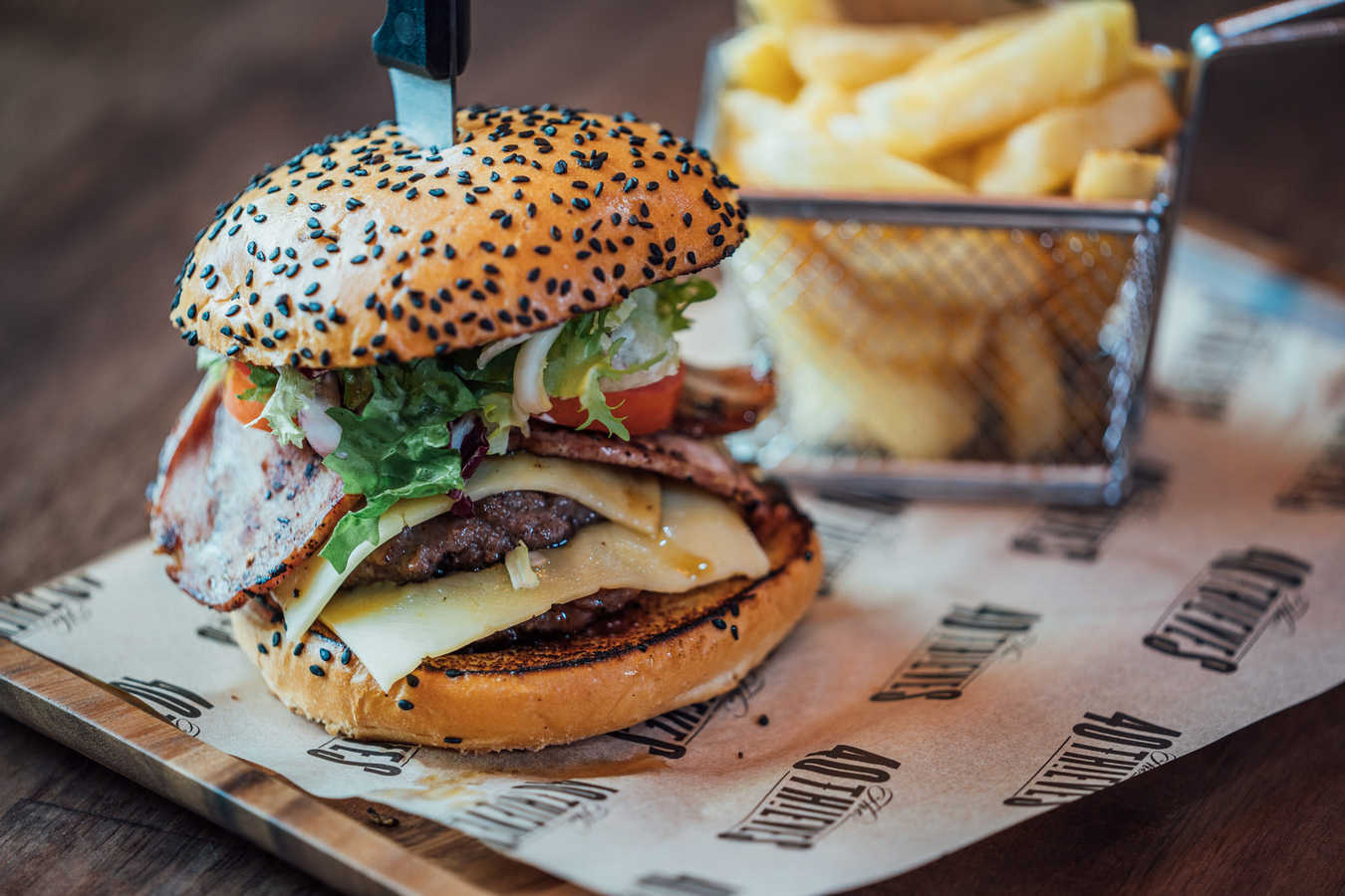 THE THIEVES DOUBLE JD SIGNATURE BURGER